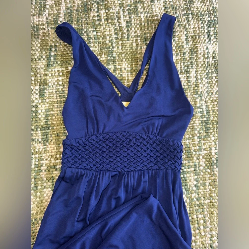 Anthropologie Maeve Yuma Maxi Dress Size 0 Blue - Picture 4 of 7